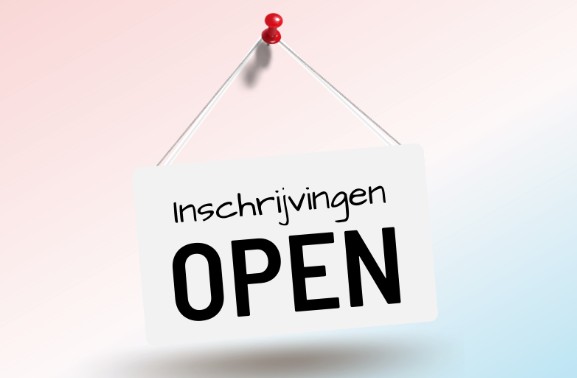 Inschrijving geopend